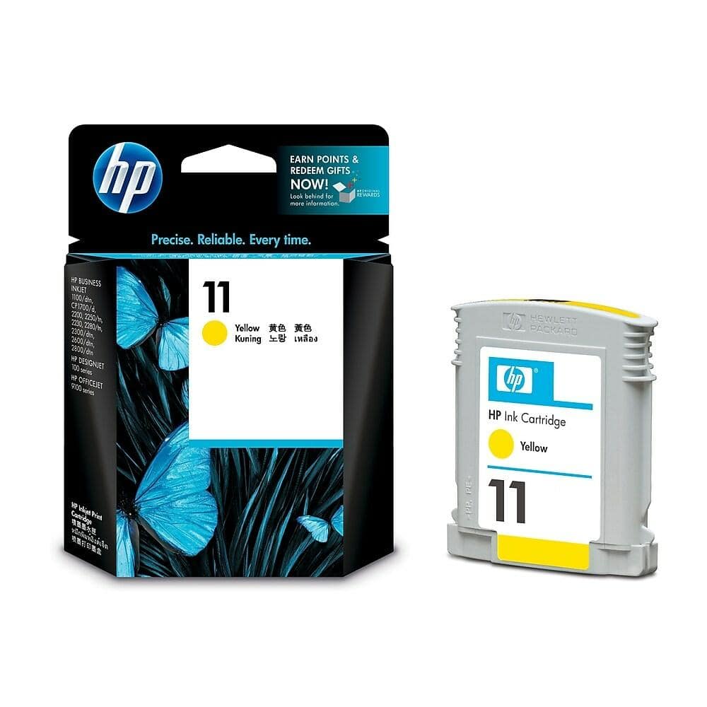 HP 11 Γνήσιο Μελάνι Εκτυπωτή InkJet YELLOW  C4838A