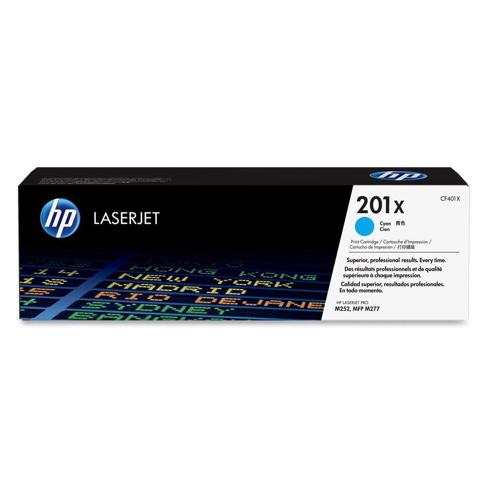 HP Color LaserJet PRO M252/MFP M277 HC Cyan (CF401X) (HPCF401X) - SCAX HP Color LaserJet PRO M252/MFP M277 HC Cyan (CF401X) (HPCF401X) - SCAX