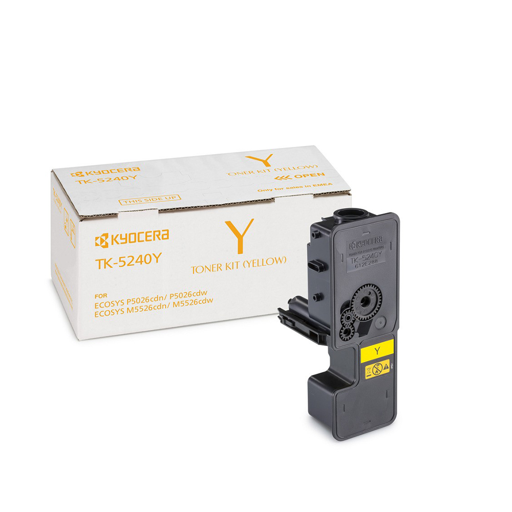 KYOCERA ECOSYS M5526MFP/P5026 TONER YELLOW (TK-5240Y) (KYOTK5240Y) - SCAX
