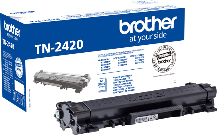 Toner Brother TN-2420 Black HC (TN-2420) (BRO-TN-2420) - SCAX