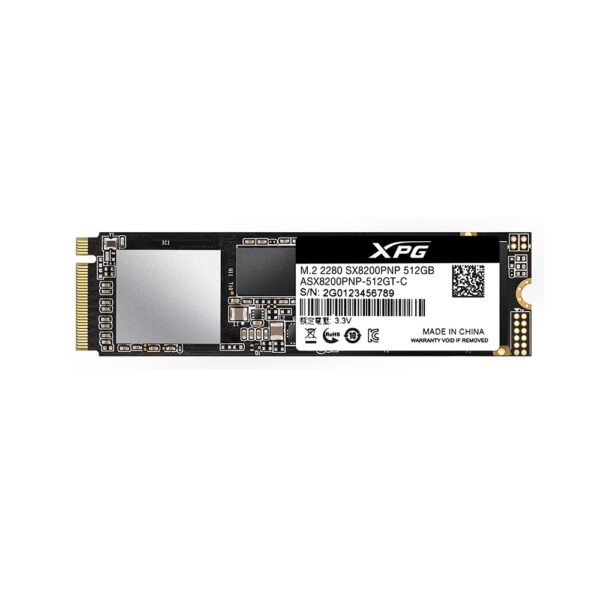 ADATA SSD  512GB XPG SX8200 Pro M.2 PCIe | M.2 2280 (ASX8200PNP-512GT-C) - SCAX