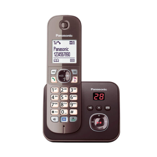Ασύρματο Τηλέφωνο Panasonic KX-TG6821GA Mocca-Brown (KX-TG6821GA) (PANKX-TG6821GA) - SCAX