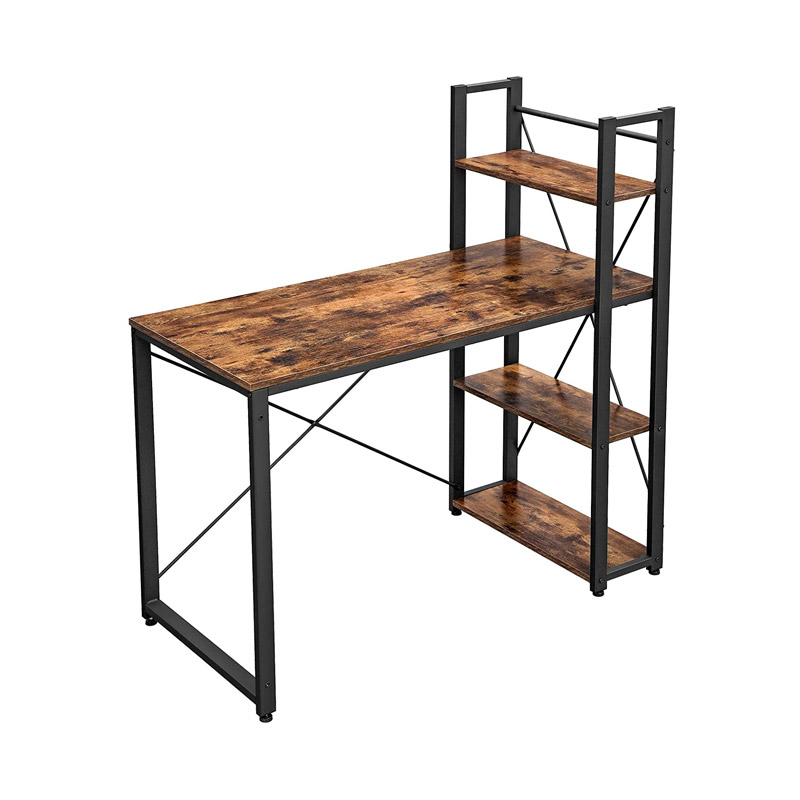 Vasagle Μεταλλικό Γραφείο με 4 Ράφια 120 x 60 x 120 cm (LWD48X) (VASLWD48X) - SCAX