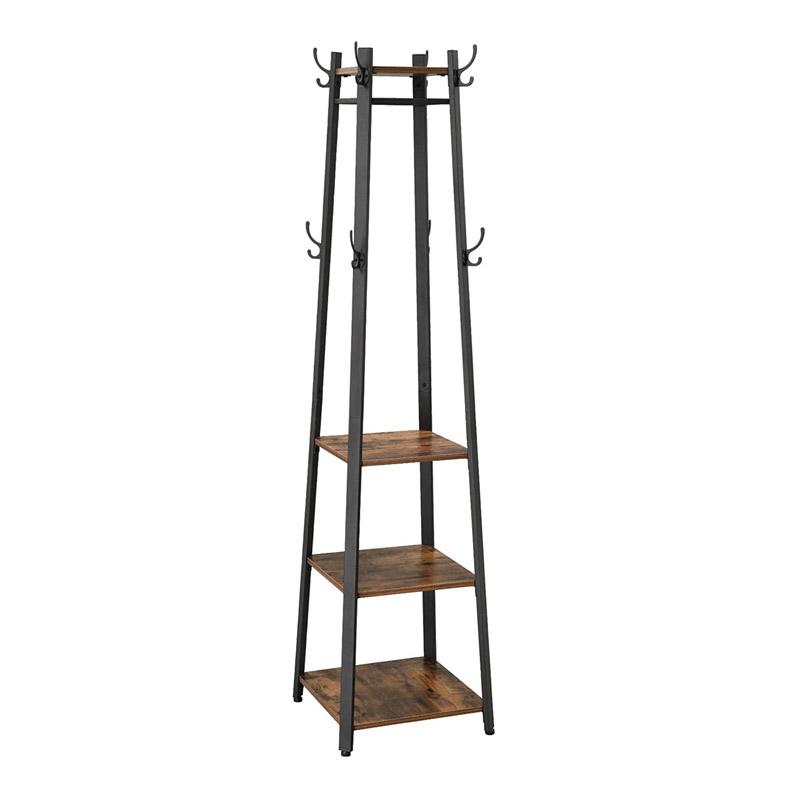 Vasagle Μεταλλικός Καλόγερος με 3 Ράφια 45 x 45 x 181 cm (LCR80X) (VASLCR80X) - SCAX