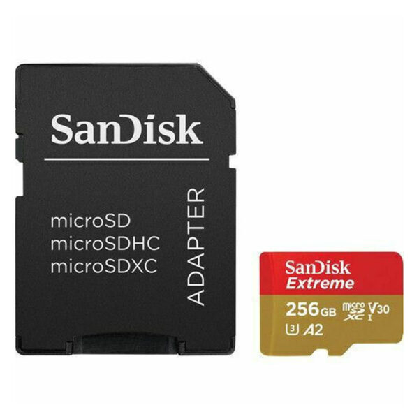 SanDisk Extreme Flash Memory Card 256 GB  microSDXC UHS-I (SDSQXAV-256G-GN6MA) (SANSDSQXAV-256G-GN6MA) - SCAX