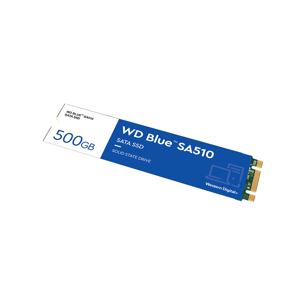 Western Digital Blue SA510 SATA SSD 500GB M.2 2280 (WDS500G3B0B) - SCAX Western Digital Blue SA510 SATA SSD 500GB M.2 2280 (WDS500G3B0B) - SCAX