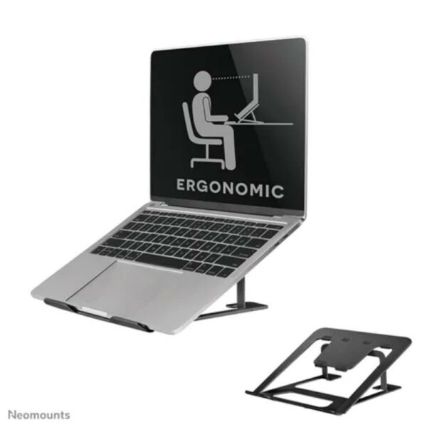 Neomounts Foldable Laptop Stand 10''-17'' (NEONSLS085BLACK) - SCAX
