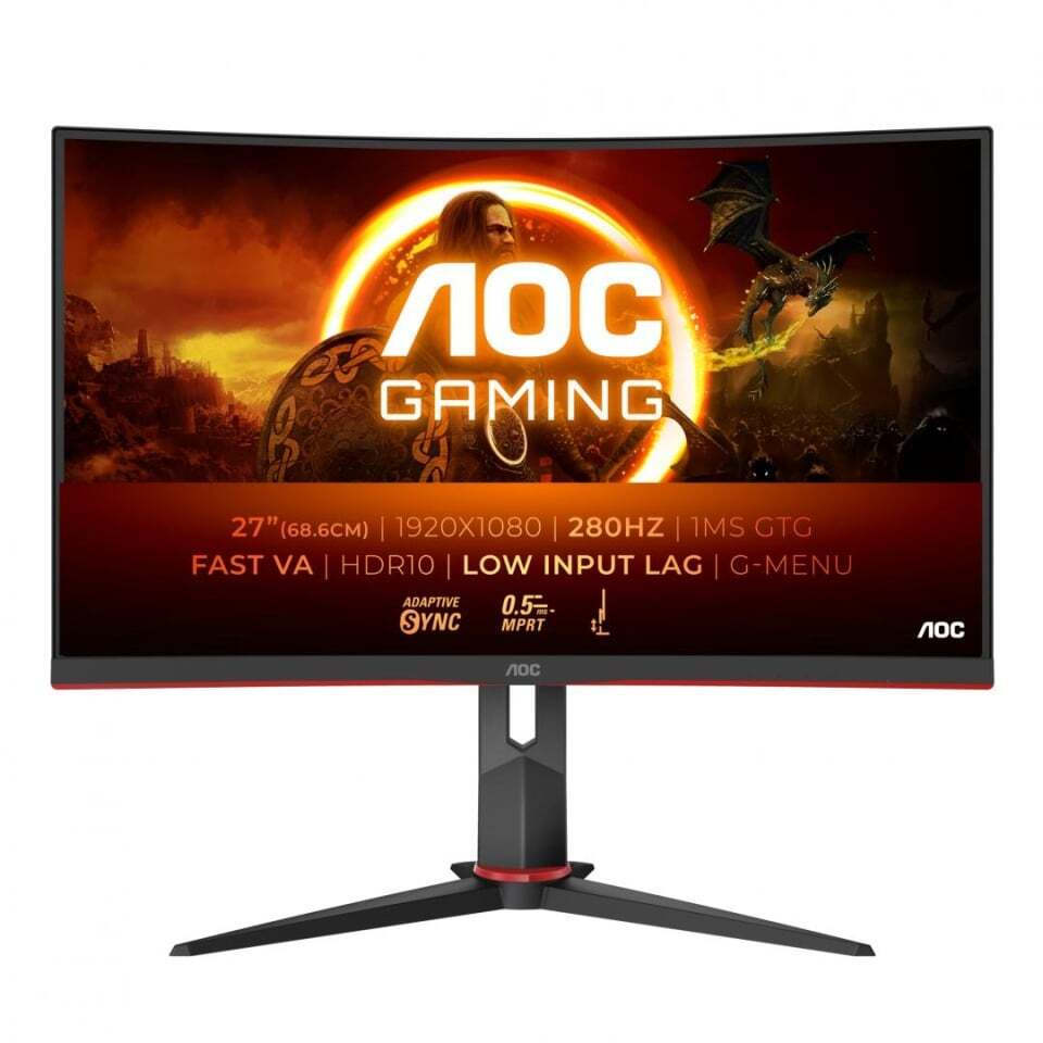 AOC C27G2Z3/BK FHD Ergonomic Gaming Monitor 27" 280Hz (AOCC27G2Z3) - SCAX