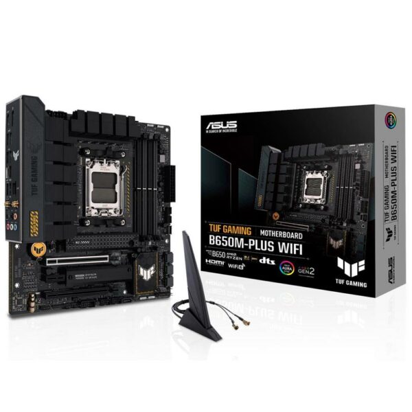 ASUS TUF GAMING B650M-PLUS WIFI AMD B650 Socket AM5 micro ATX (90MB1BF0-M0EAY0) (ASU90MB1BF0-M0EAY0) - SCAX
