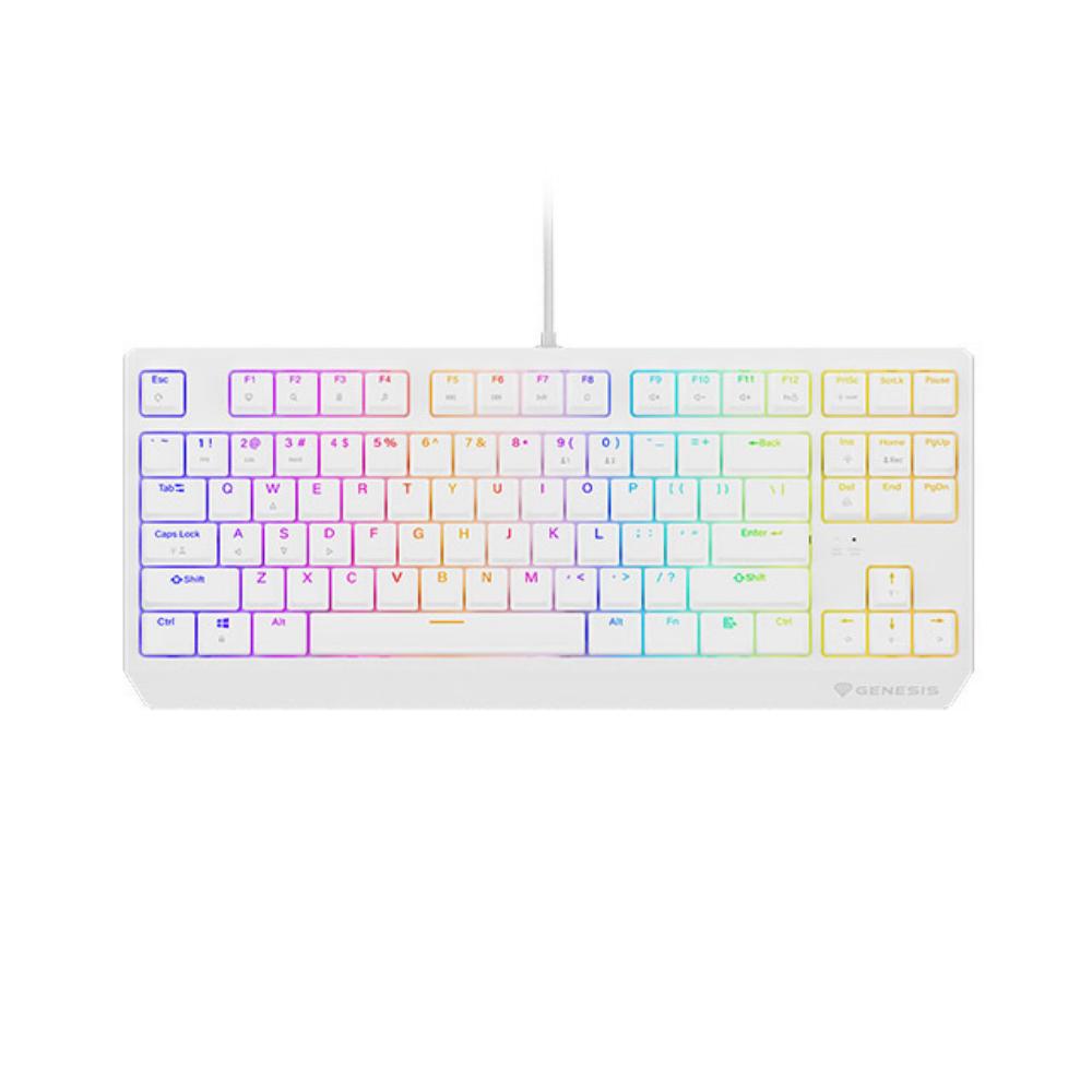 Genesis Gaming Keyboard Thor 230 Tkl US RGB Mechanical Outemu Brown White Hot Swap (NKG-2080) (GNSNKG-2080) - SCAX Genesis Gaming Keyboard Thor 230 Tkl US RGB Mechanical Outemu Brown White Hot Swap (NKG-2080) (GNSNKG-2080) - SCAX