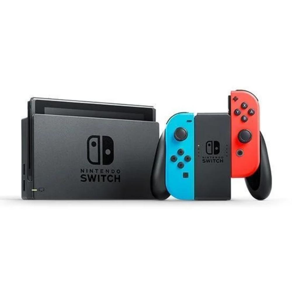 Nintendo Switch V2 Game Console With Neon Blue + Neon Red Joy-con (10010738) (NIN10010738) - SCAX Nintendo Switch V2 Game Console With Neon Blue + Neon Red Joy-con (10010738) (NIN10010738) - SCAX