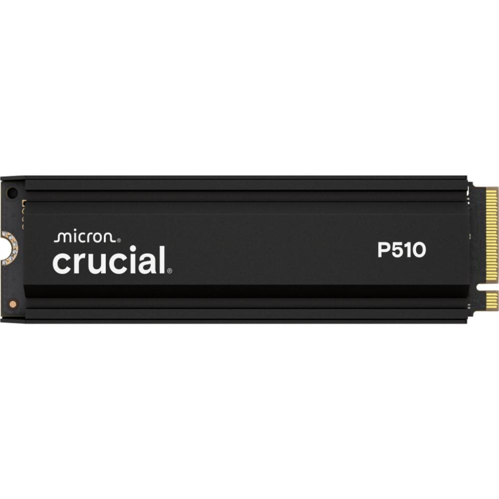 Crucial P510 Gen5 2280 2TB NVMe PCIe M.2 SSD mit Heatsink (CT2000P510SSD5) (CRUCT2000P510SSD5) - SCAX