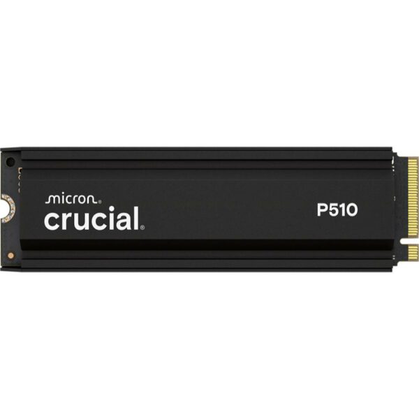 Crucial P510 Gen5 2280 1TB NVMe PCIe M.2 SSD mit Heatsink (CT1000P510SSD5) (CRUCT1000P510SSD5) - SCAX