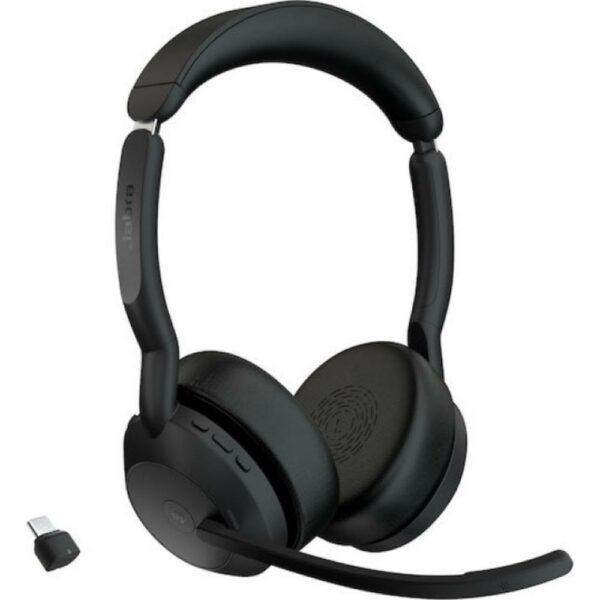 Jabra Headset Evolve2 55 MS Stereo Bluetooth USB-C (25599-999-899) (JAB25599-999-899) - SCAX