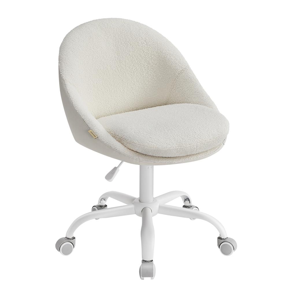 Songmics περιστρεφόμενη καρέκλα γραφείου 60 x 60 x 80-90 cm μπεζ και λευκή απόχρωση (OBG020W01) (SNGOBG020W01) - SCAX