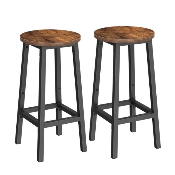 Vasagle Σετ Μεταλλικά Σκαμπό Bar 32 x 32 x 65 cm 2 τμ  (LBC32X) (VASLBC32X) - SCAX