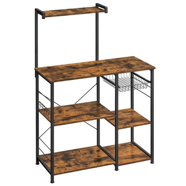 Vasagle Μεταλλική Ραφιέρα Κουζίνας με 6 Ράφια 90 x 40 x 132 cm VASAGLE (KKS35X) (VASKKS35X) - SCAX