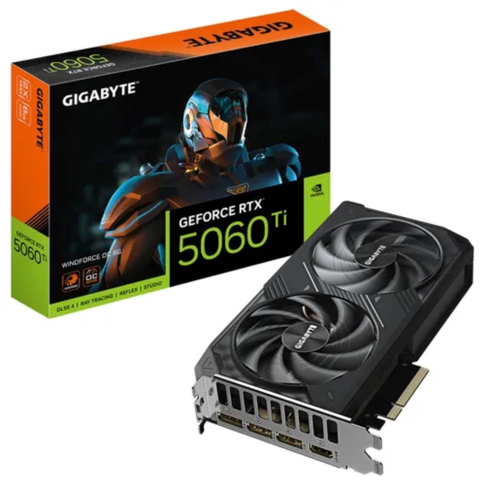 Gigabyte GeForce RTX 5060 Ti 8GB GDDR7 Windforce OC (GV-N506TWF2OC-8GD) (GIGGV-N506TWF2OC-8GD) - SCAX