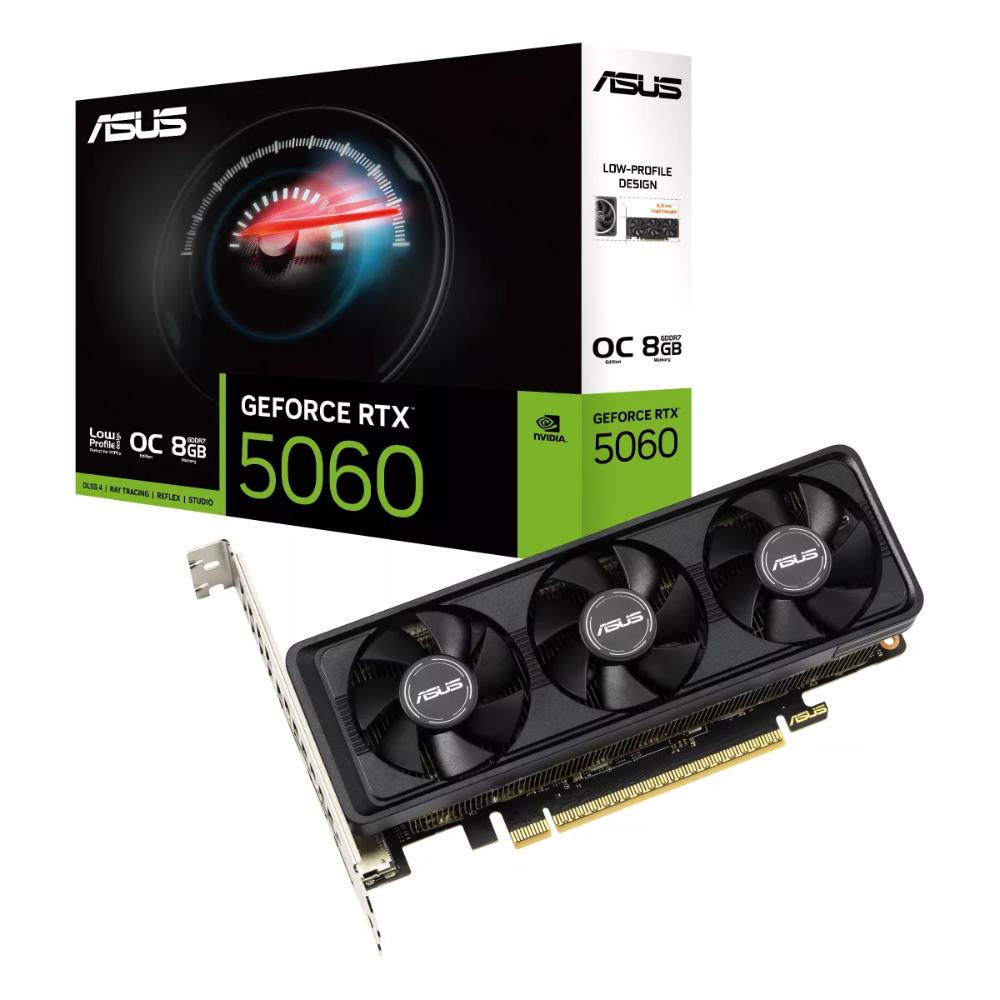Asus GeForce RTX 5060 8GB GDDR7 LP BRK OC Edition (90YV0N90-M0NA00) (ASU90YV0N90-M0NA00) - SCAX