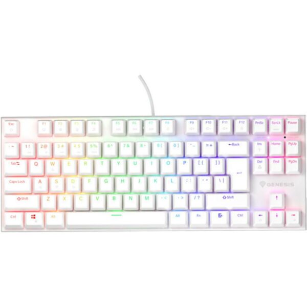 Genesis Gaming Keyboard Thor 303 Tkl White US  Mechanical RGB
