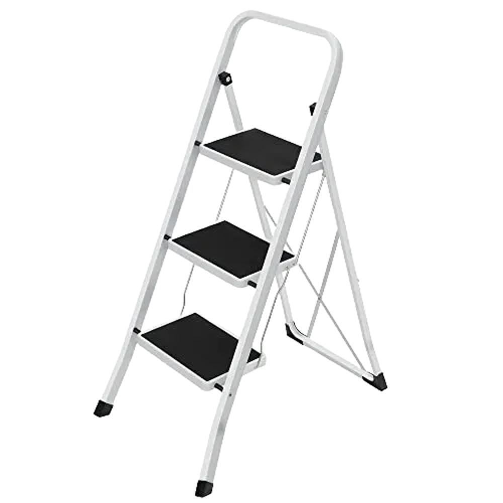 Songmics Σκάλα 3 Bαθμίδων (GSL03WT) (SNGGSL03WT) - SCAX