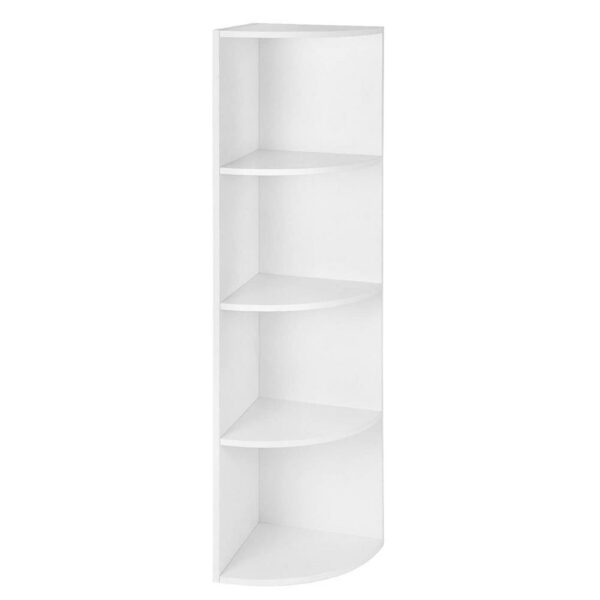 Vasagle Γωνιακή Ξύλινη Ραφιέρα με 4 Ράφια 30 x 30 x 129.5 cm  (LBC42WT) (VASLBC42WT) - SCAX
