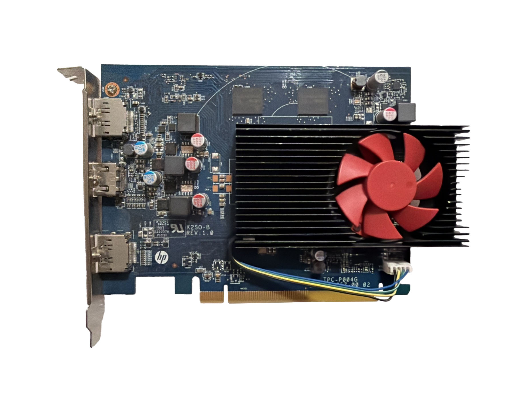 VGA 4GB DDR5 AMD RADEON RX550  2x DISPLAY PORT/1x HDMI PORT PCI-EX Refurbished
