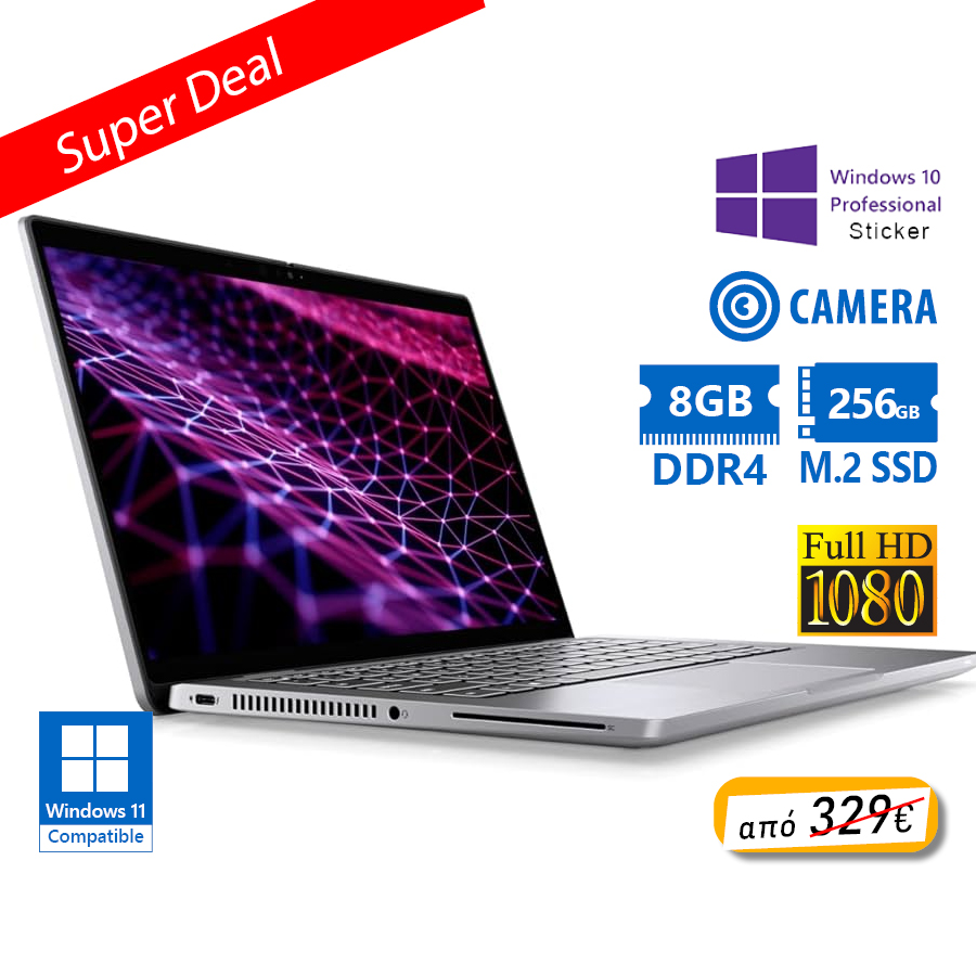 Dell Latitude 7430 i5-1235U/14``FHD/8GB DDR4/256GB M.2 SSD/No ODD/Camera/10P Grade A Refurbished Lap - SCAX