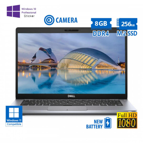 Dell Latitude 5410 i5-10310U/14``FHD/8GB DDR4/256GB M.2 SSD/No ODD/Camera/New Battery/10P Grade A Re - SCAX