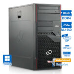 Fujitsu P958 Tower i5-8500/8GB DDR4/256GB M.2 SSD/No ODD/Grade A+ Refurbished PC - SCAX