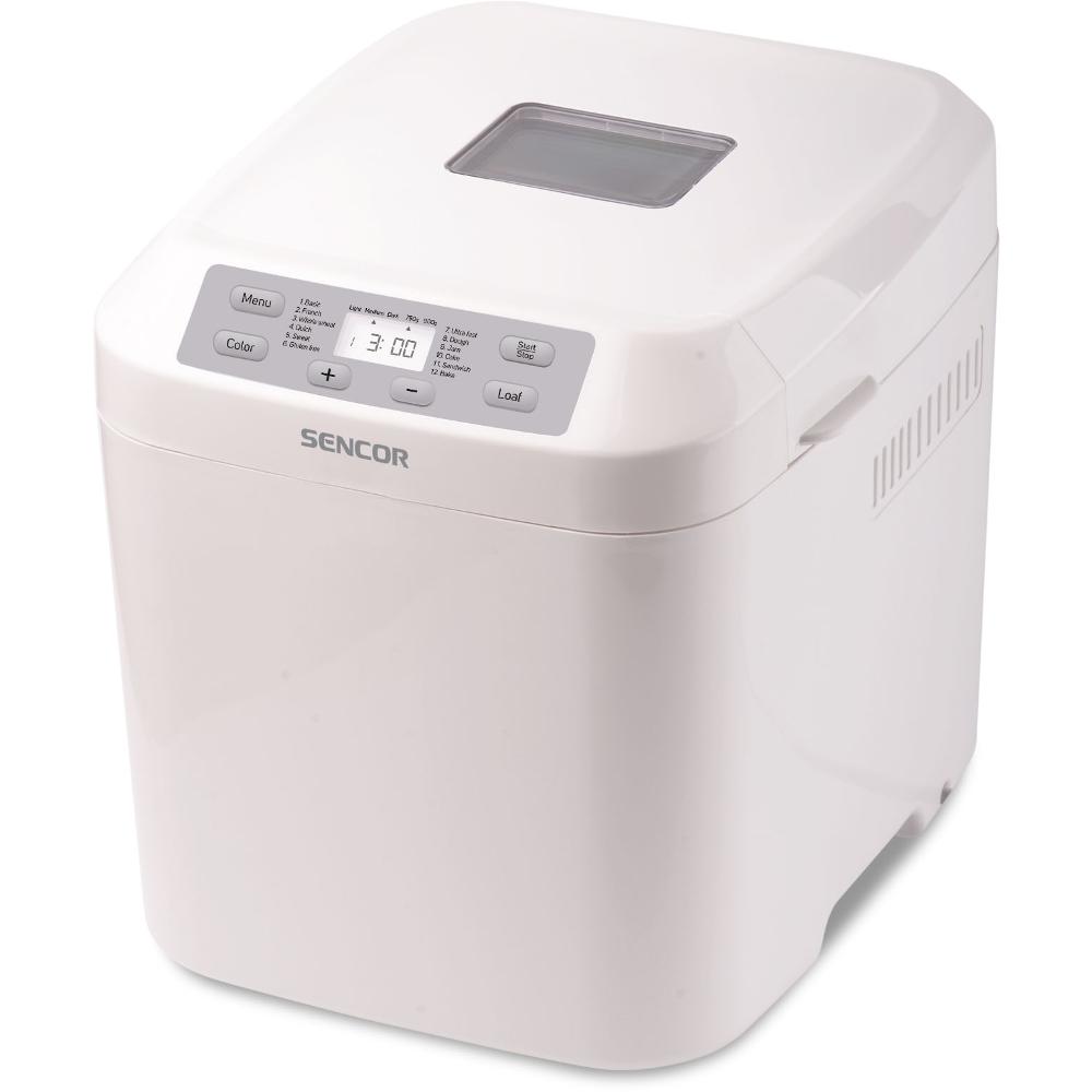 Αρτοπαρασκευαστής με Οθόνη LCD 550W Sencor SBR 1040WH Λευκός - SCAX Αρτοπαρασκευαστής με Οθόνη LCD 550W Sencor SBR 1040WH Λευκός - SCAX