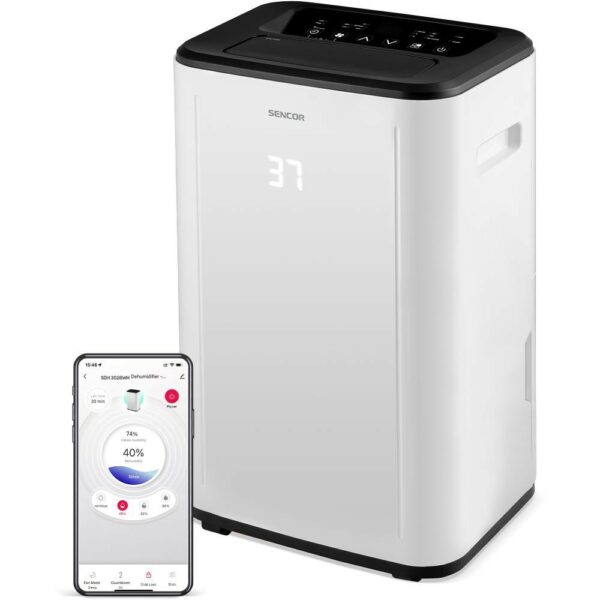 Αφυγραντήρας Sencor SDH 3028WH  Wi-Fi 30lt/ημέρα 420 W Κάλυψη 30-89τμ - SCAX