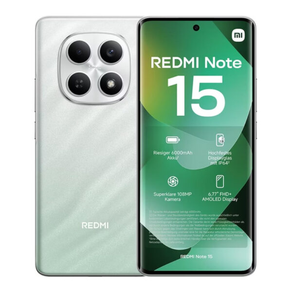 Xiaomi Redmi Note 15 4G Dual Sim 6.77" 8GB/256GB NFC IP64 Forest Green - SCAX