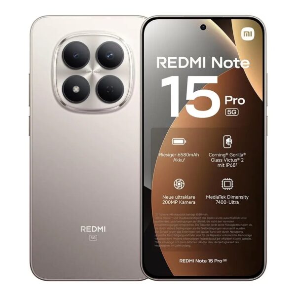 Xiaomi Redmi Note 15 Pro 5G Dual Sim 6.83" 8GB/256GB NFC IP68 Titanium - SCAX