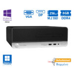 HP 400G5 SFF i5-8500/8GB DDR4/256GB M.2 SSD/No ODD/10P Grade A+ Refurbished PC - SCAX