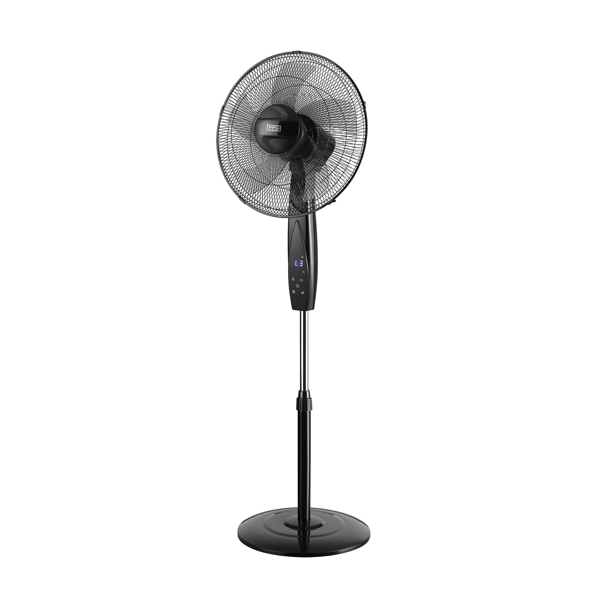 Ανεμιστήρας δαπέδου 17"/44cm 50W με τηλεχειριστήριο Teesa TSA8065 μαύρος - SCAX